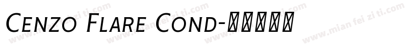 Cenzo Flare Cond字体转换